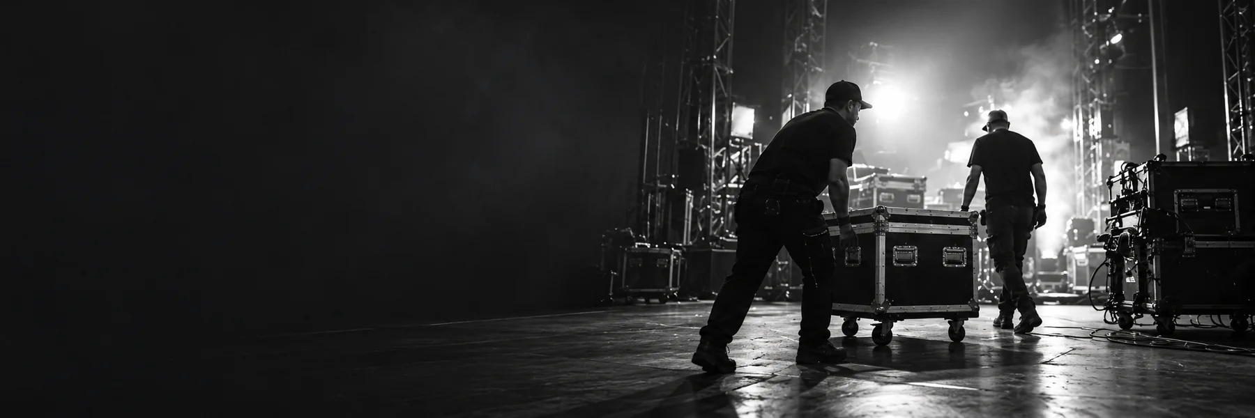Road cases and touring equipment